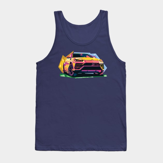 Lamborghini Urus WPAP Tank Top by Shuriken